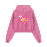 Snow Washed Cropped Hoodie